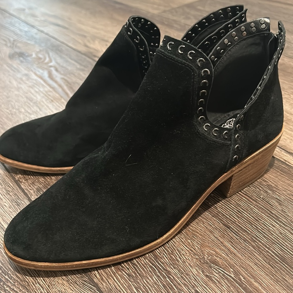 Black Suede Vince Camuto Booties
